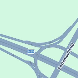 M25 ACW Jct 10 Exit FC