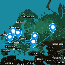 Путешествия Маяковского В.В.