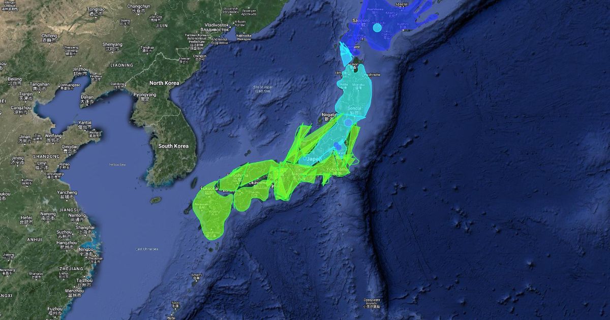 Climate Map Of Japan : Scribble Maps